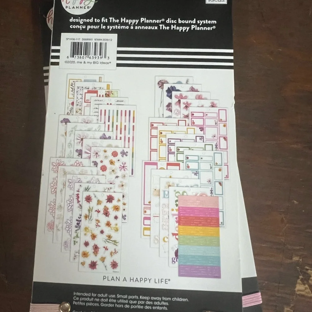 Lot Of 4 Happy Planner Sticker Books NEW Pressed Florals Deep Botanicals Blooms